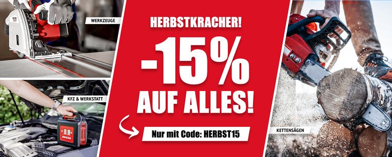 HERBSTKRACHER! -15% auf alles mit Code: HERBST15